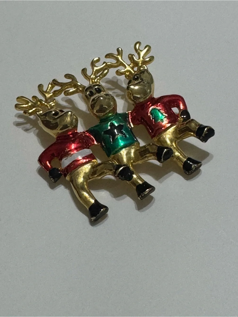 VINTAGE AJC REINDEER BROOCH